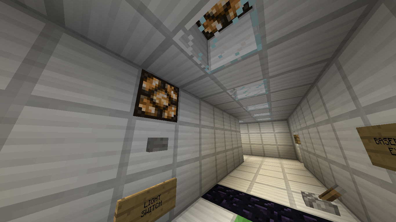 基地的電燈的開關按鈕